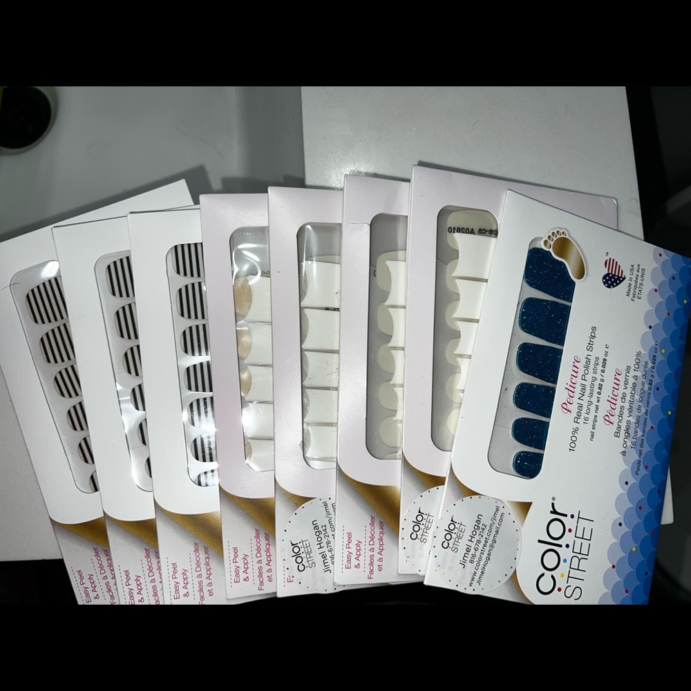 Color Street Nail Polish Strips Lot of 8